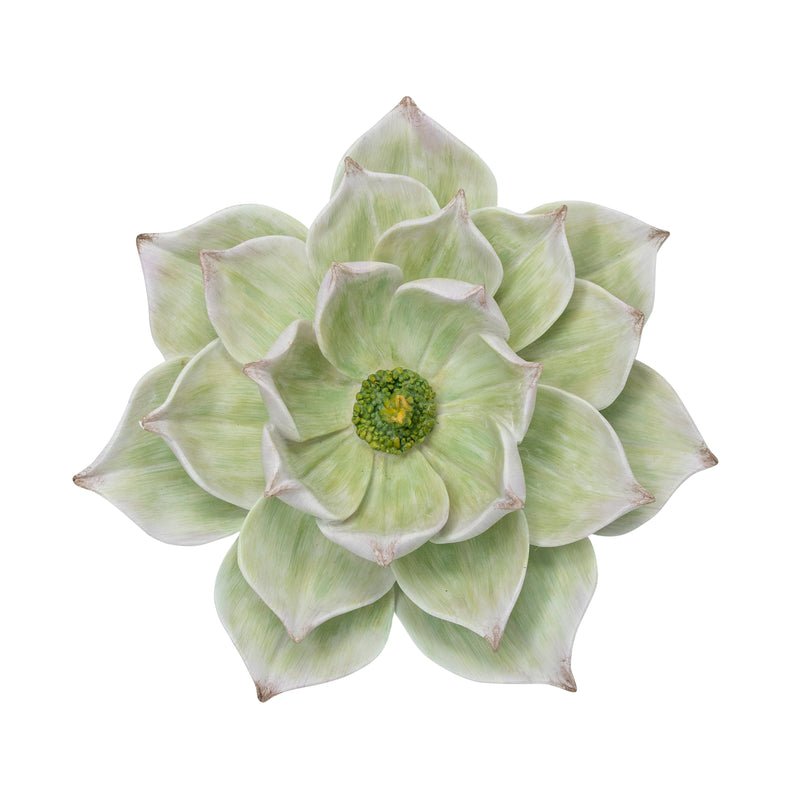 Decorative Resin Lotus Wall Flower, Green (6608450879584)