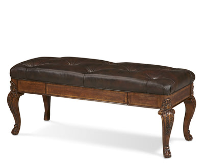 Old World- Storage Bench- Leather - Al Rugaib Furniture (4568164958304)