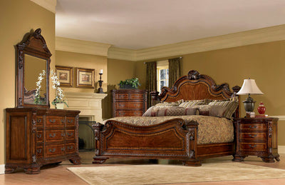 Old World- 6/6 Estate Bed - Al Rugaib Furniture (4568165154912)