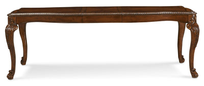 Old World- Leg Dining Table (2-18in Leafs) - Al Rugaib Furniture (4568165580896)