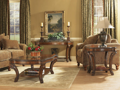 Old World- Rectangular End Table - Al Rugaib Furniture (4568166039648)