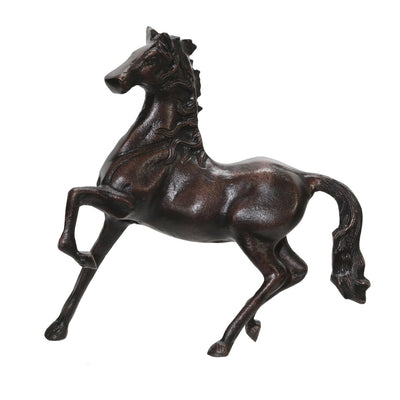 ALUMINUM 16"H HORSE SCULPTURE, COPPER - Al Rugaib Furniture (4708621942880)