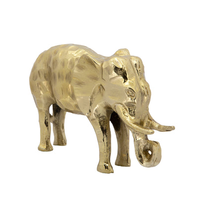 METAL 11" ELEPHANT, GOLD (6608463560800)