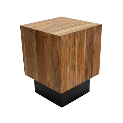 acacia wood, Side table, black (6608463822944)