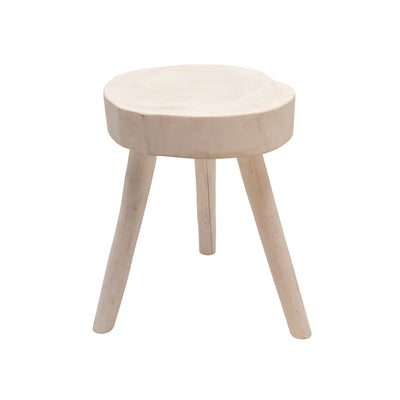 WOOD 24"H ACCENT TABLE, WHITE (6608467394656)