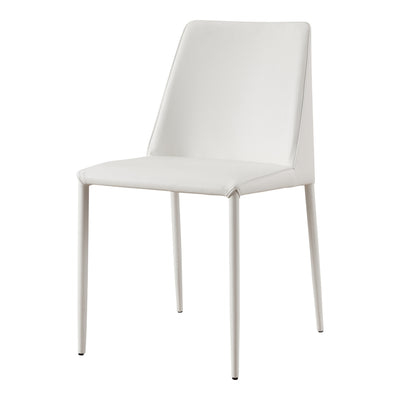 Nora Dining Chair White Vegan Leather-M2