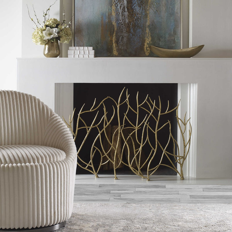 Gold Branches, Decorative Fireplace (4733548101728)