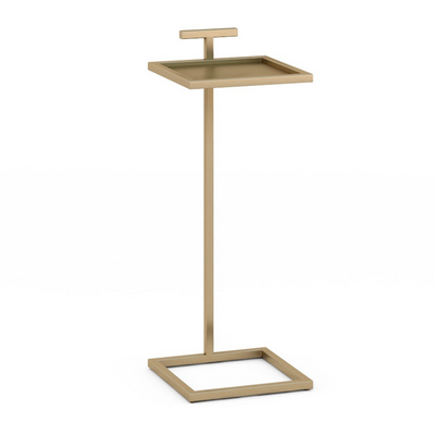 Brass 10" Maisie Accent Table Square
