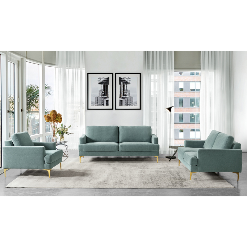 The Grey & Gold Living Room Set