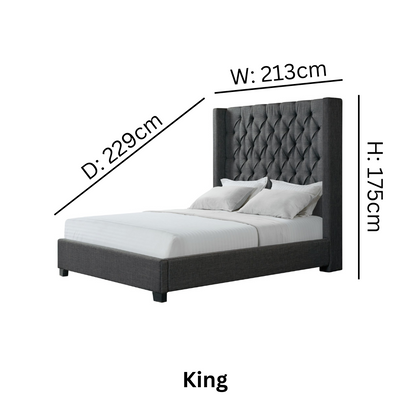 Morrow Charcoal Bed