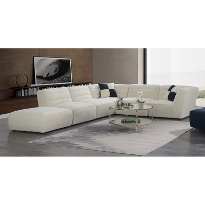Defender Sectional Armless Chair In White (6640610213984)