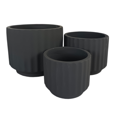 Black Wash Indoor/Outdoor Plant Pot By Roots40W*40D*33H.