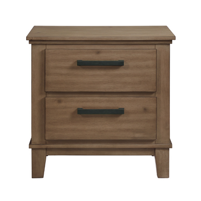 Jolene 2-Drawer Nightstand W/ Usb In Grey (6629944655968)