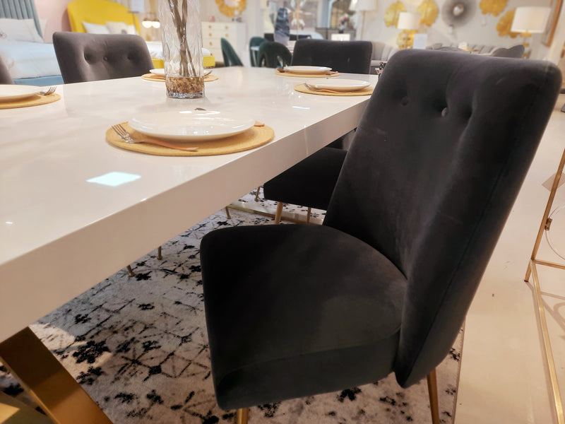 Batik Grey Velvet Dining Chair (4576465551456)