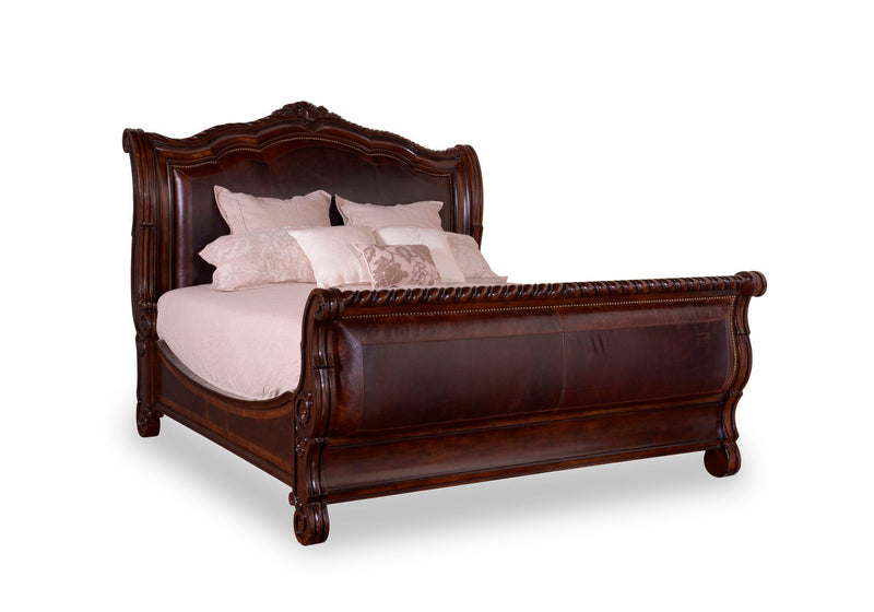 Valencia - 6/6 Uph. Sleigh Bed (6550043852896)