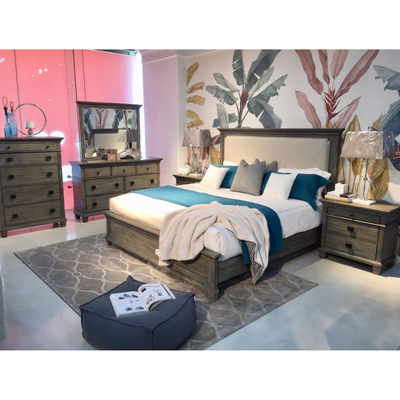 Crawford Grey King Bedroom Set