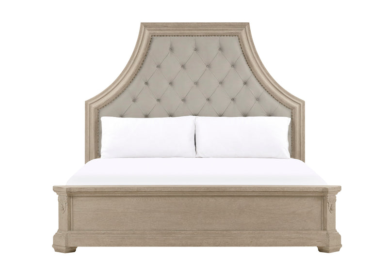 Arch Salvage Little Bryce King Upholstered Bed (4546379874400)