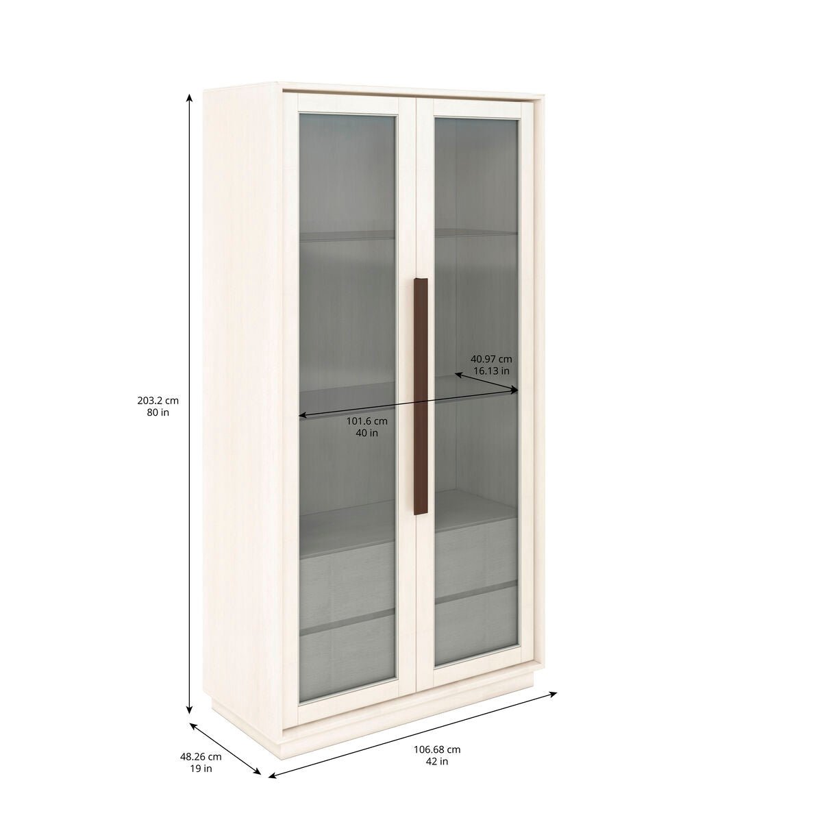 289 - Blanc - Display Cabinet Cabinets & Chests| A.R.T. Furniture