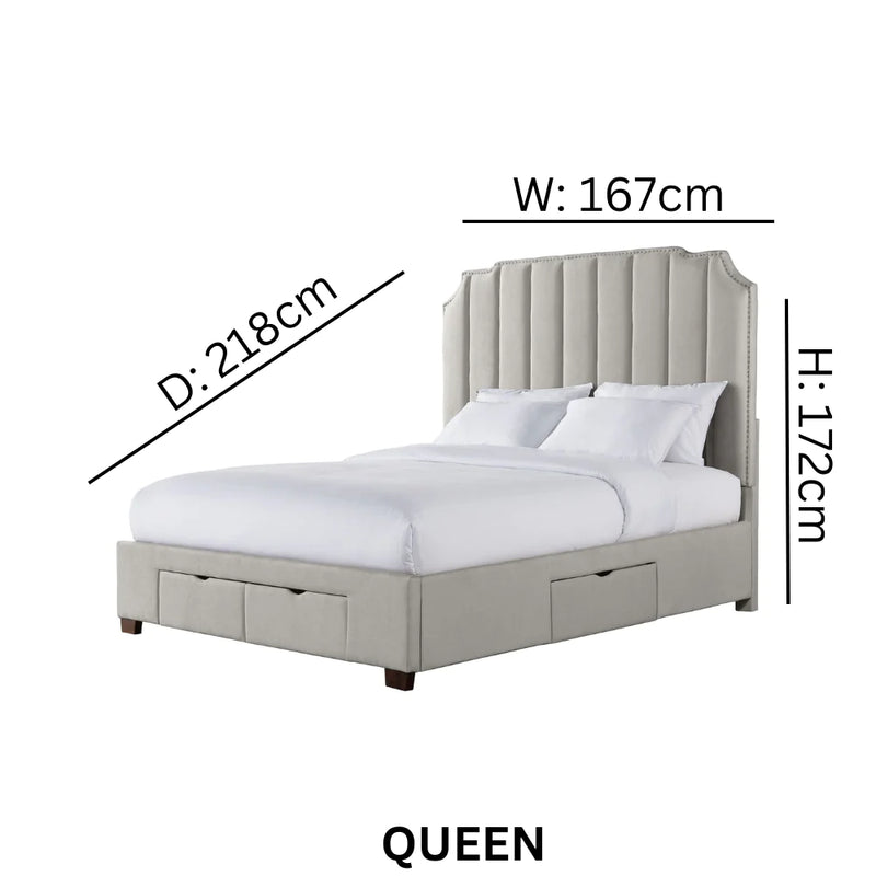 Harper Grey Bed