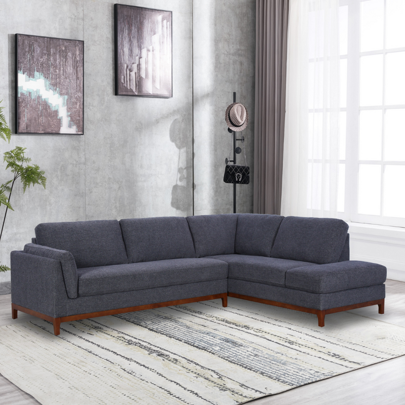 The Nile Navy Sectional (6631774290016)