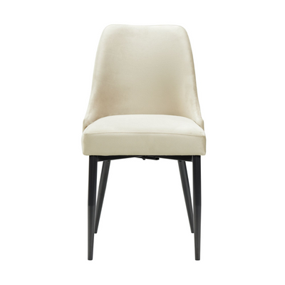 Celeste Dining Side Chair W/Cream Fabric (6629945049184)