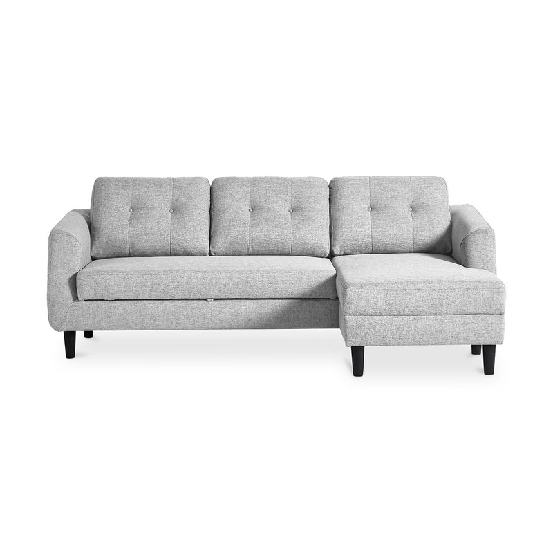 Belagio Sofa Bed With Chaise Beige Right