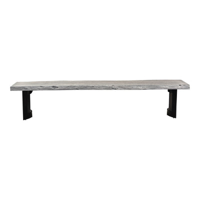 Bent Bench Small Weathered Grey