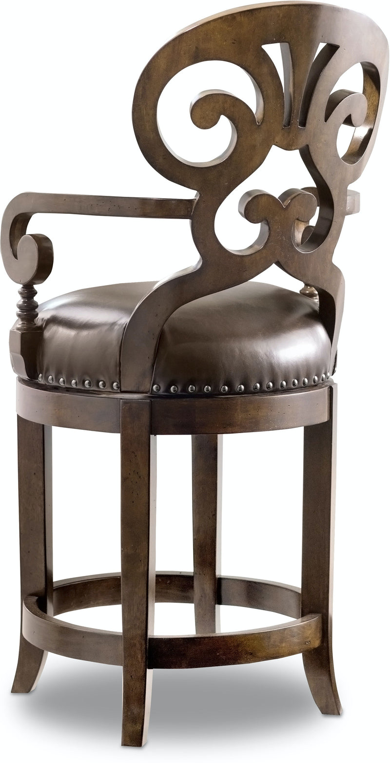 Jameson - Cottage Leather Counter Stool (4688747462752)