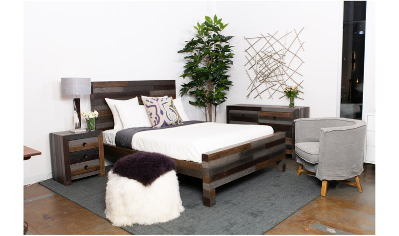 Lamb Fur Pouf Natural