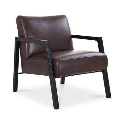 Fox Chair Charred Plum Leather