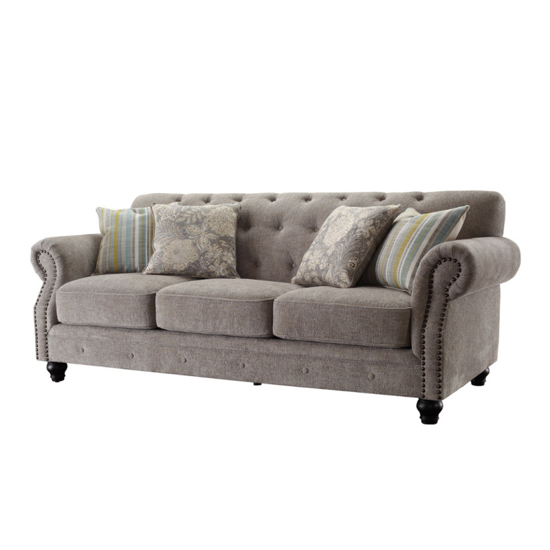 Nebraska Grey Sofa (221cm)