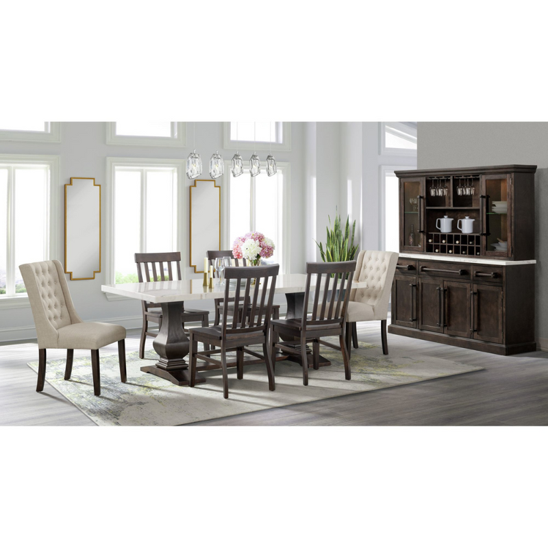 Monticello Cream Captains Side Dining Chair (6624425214048)