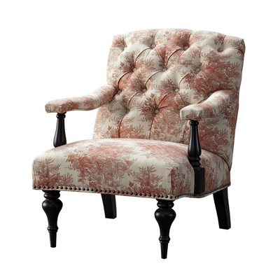 Pastel Pattern Accent Chair