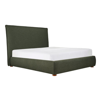 Luzon King Bed Tall Headboard Deep Forest