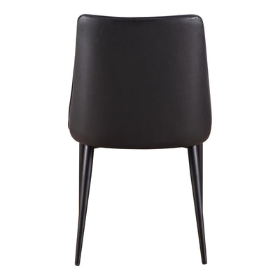 Lula Dining Chair Black Vegan Leather-M2