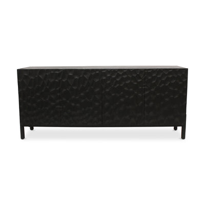 Misaki Oak Sideboard Black