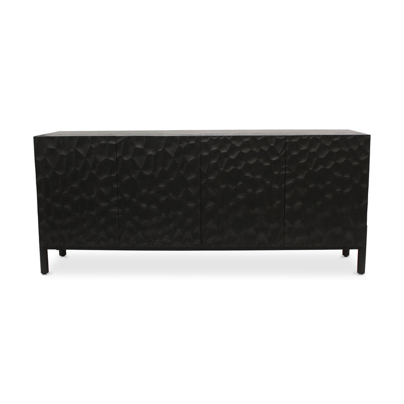 Misaki Oak Sideboard Black