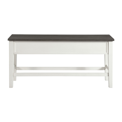 Kayla Dining Table Storage Bench W/Grey Top (6566968819808)
