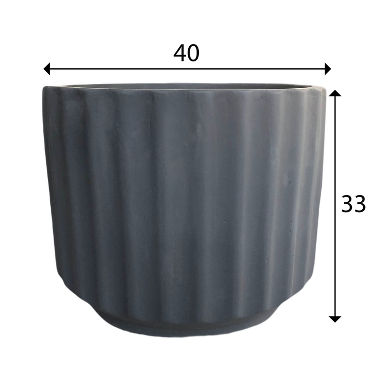Black Wash Indoor/Outdoor Plant Pot By Roots40W*40D*33H.