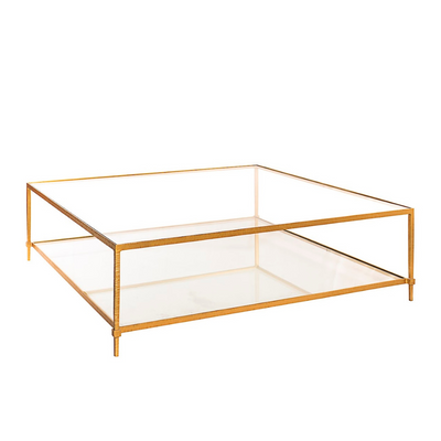 Gold SQUARE COFFEE TABLE (6651406909536)