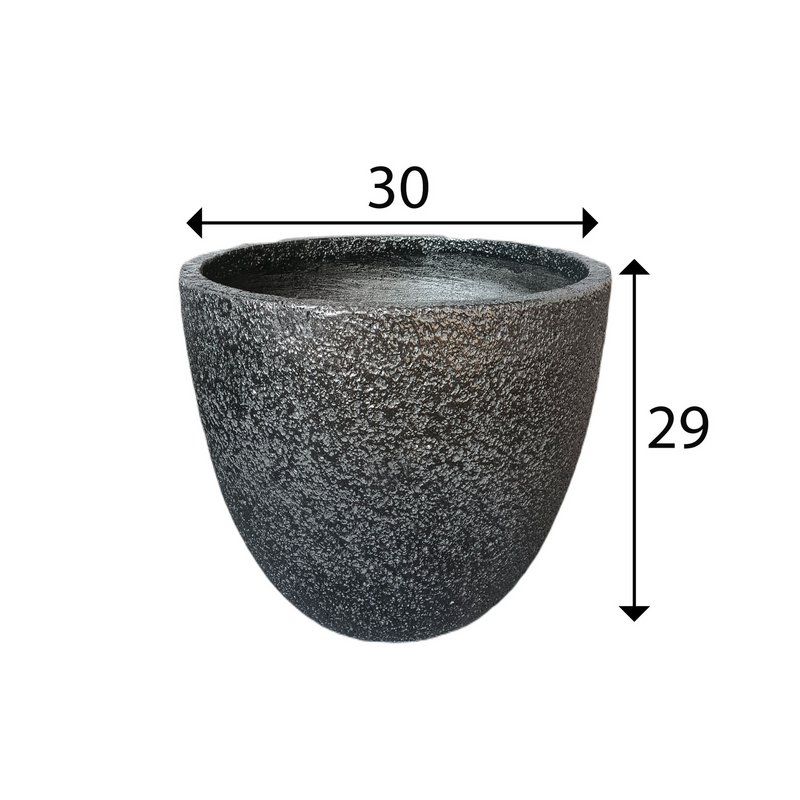Black Foam Indoor/Outdoor Plant Pot By Roots 30W*30D*29H.