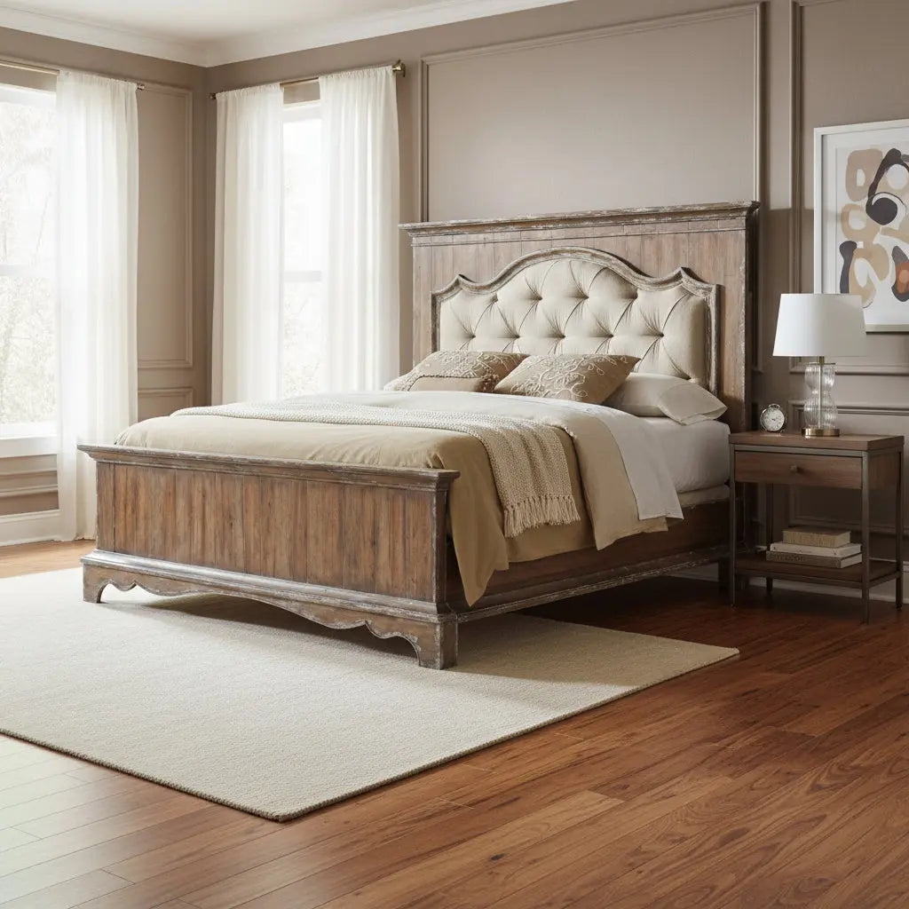 5/0 Upholstered Mantle Panel Bed Beds| Hooker
