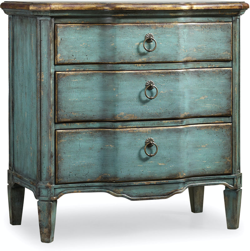 THREE DRAWER TURQUOISE CHEST (8631523602)