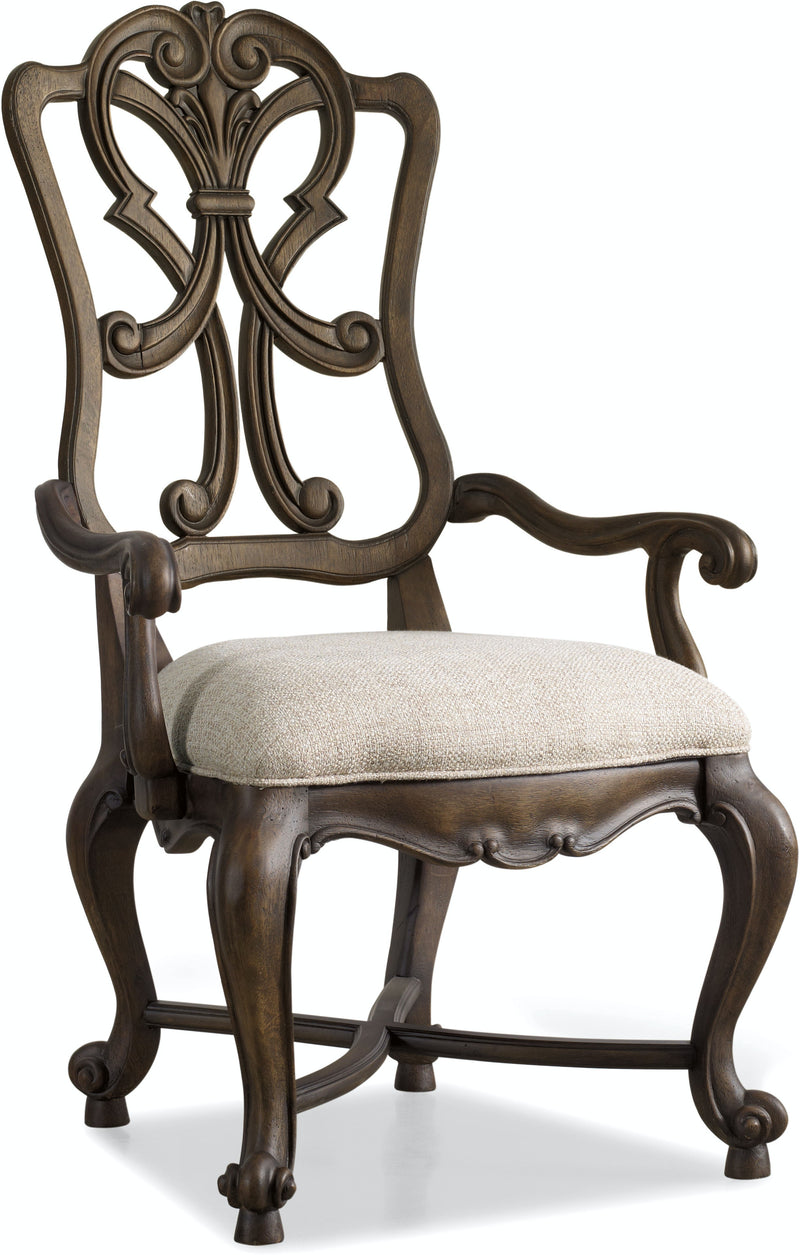 Rhapsody Wood Back Arm Chair - 2 per carton/price ea (6623256641632)