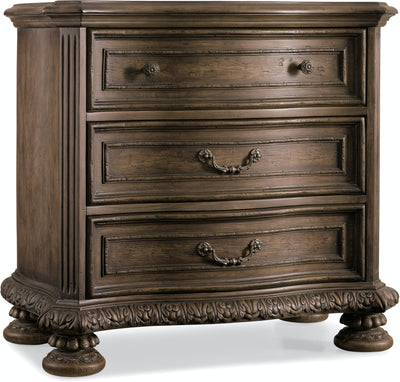 Rhapsody Three Drawer Nightstand (6623258673248)