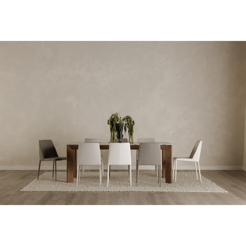 Nora Dining Chair White Vegan Leather-M2
