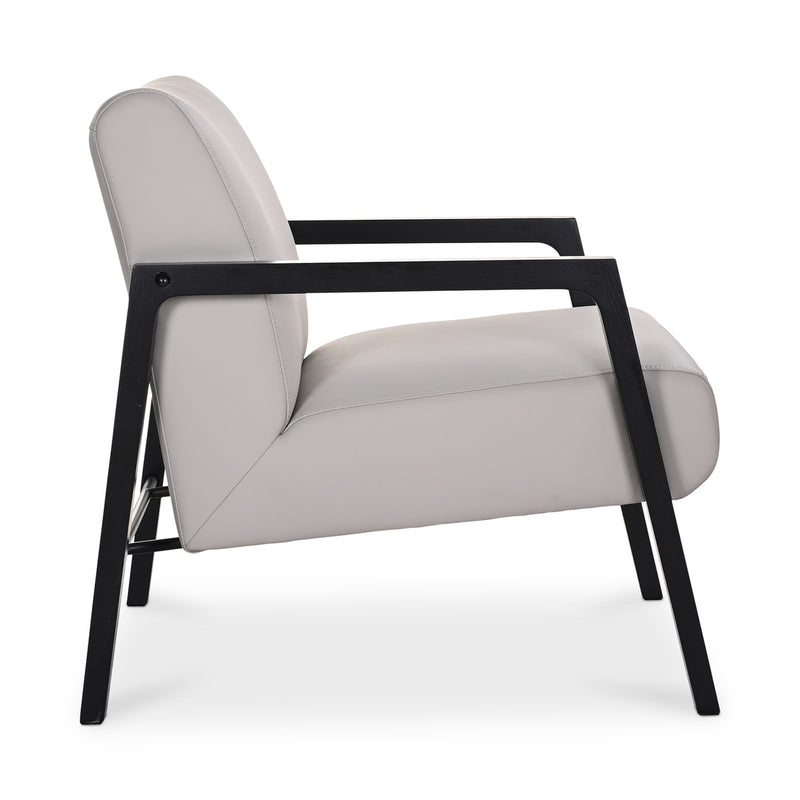 Fox Chair Twilight Grey Leather