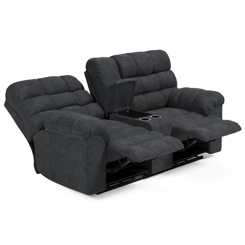 Wilhurst Reclining Loveseat with Console (6639921496160)
