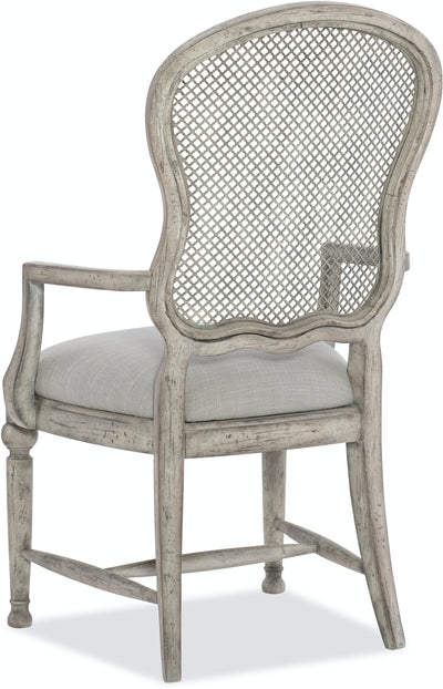 Gaston Metal Back Arm Chair (4688792027232)