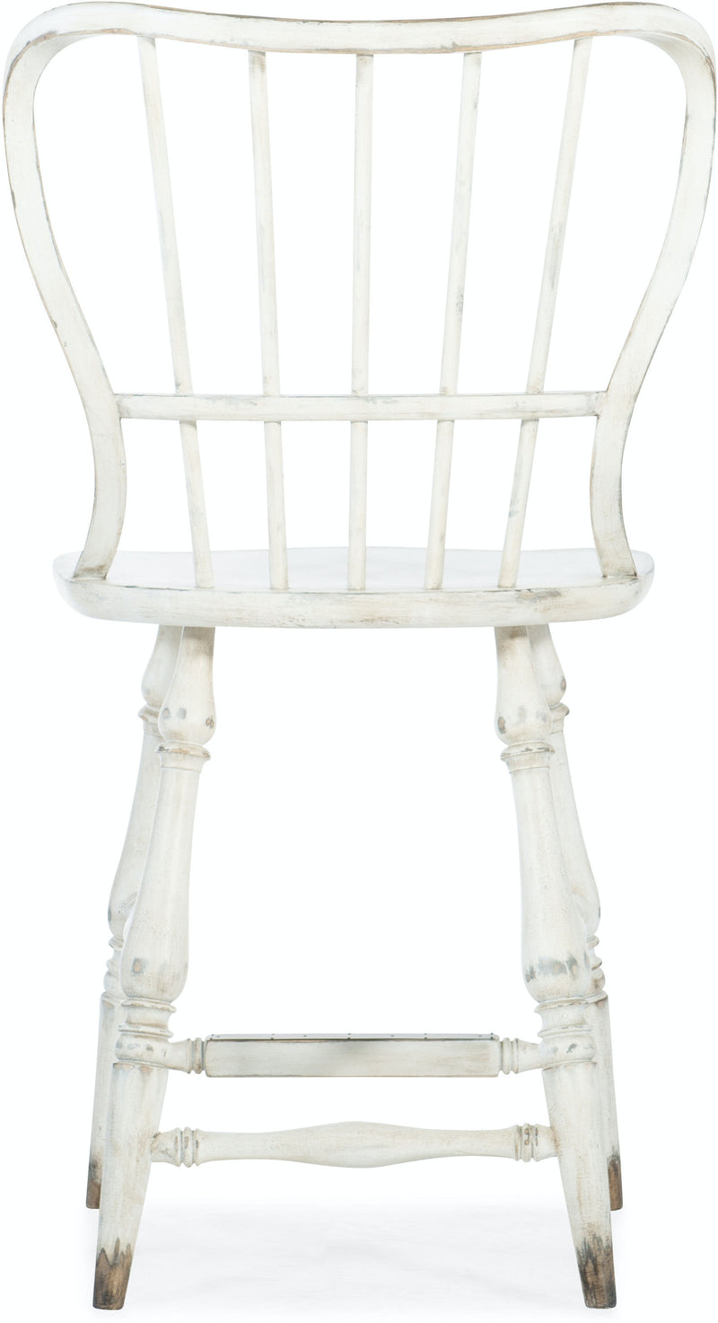 Spindle Back Counter Stool-White (4688710172768)